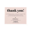 Gold Foil Personalised Thank You For Shopping Card Printing