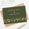 Turquoise Green Thank You For Your Order Business Cards