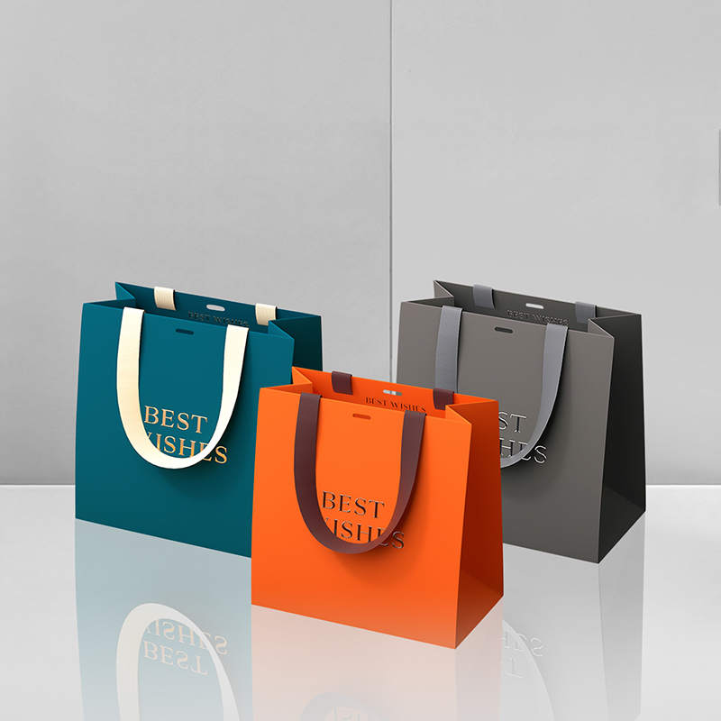 Luxury Custom Logo Boutique Shopping Bags Paper Packaging Bags with Handle