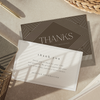 Glossy Small Baby Thank You Cards Custom With Logo