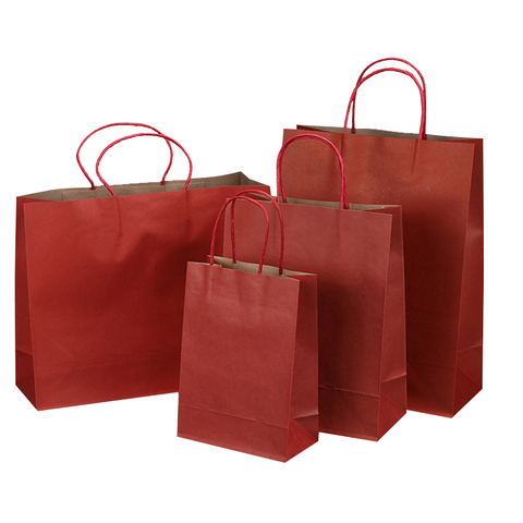 High Quality Kraft Paper Shopping Carrier Bags For Wedding Party Presents