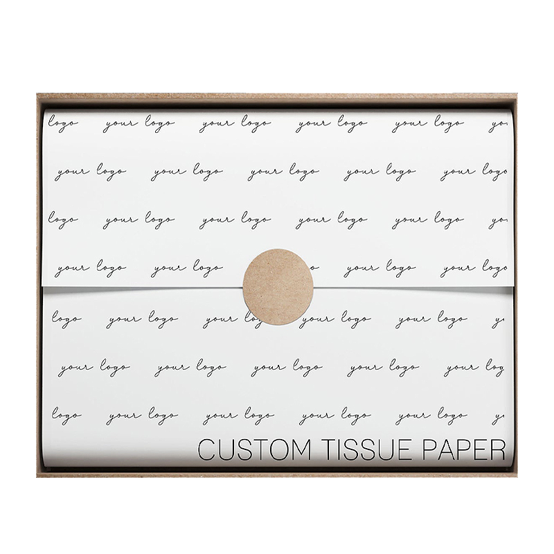 Plain White Gift Wrap Sticker Fancy Printed Tissue Wrapping Paper